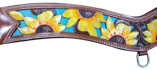 Showman Hand Painted Sunflower tripping collar #2